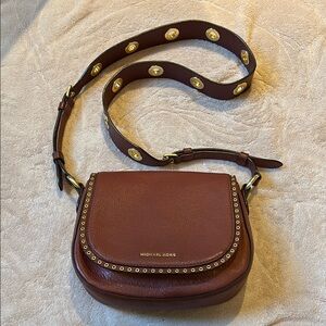 Michael Kors Brooklyn Crossbody Bag with Gold Accents